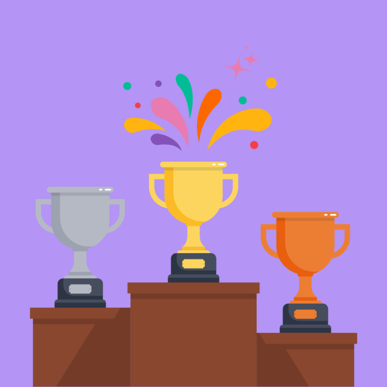 3 trophy icons to illustrate competitive strategies